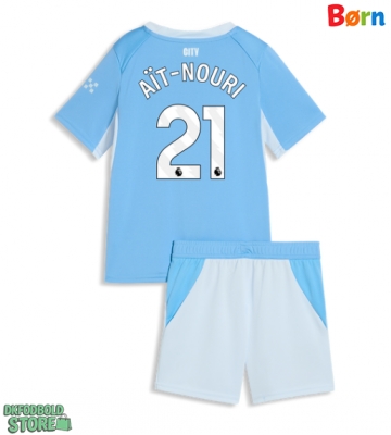 Manchester City Rayan Ait-Nouri #21 Replika Babytøj Hjemmebanesæt Børn 2026-27 Kortærmet (+ Korte bukser)
